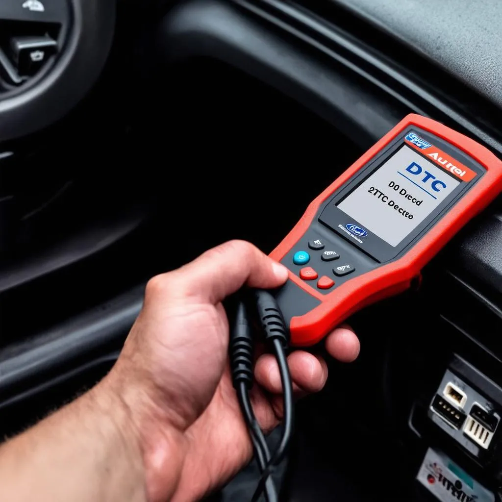 Autel Scanner Diagnosing Ford