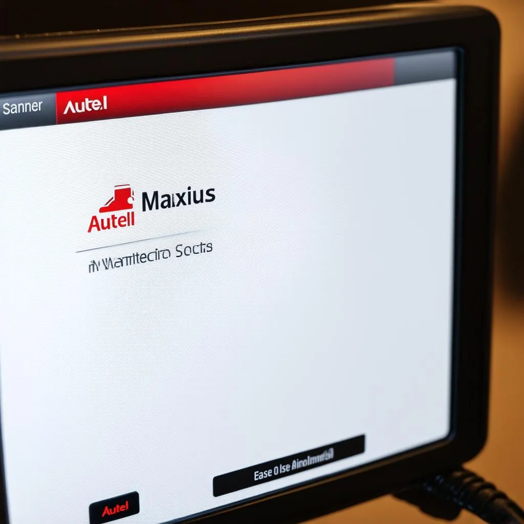 User-friendly interface of Autel Scanner Maxisus