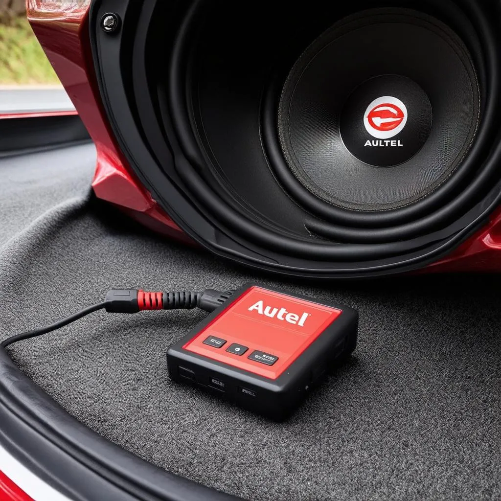 Autel Scanner Near Subwoofer