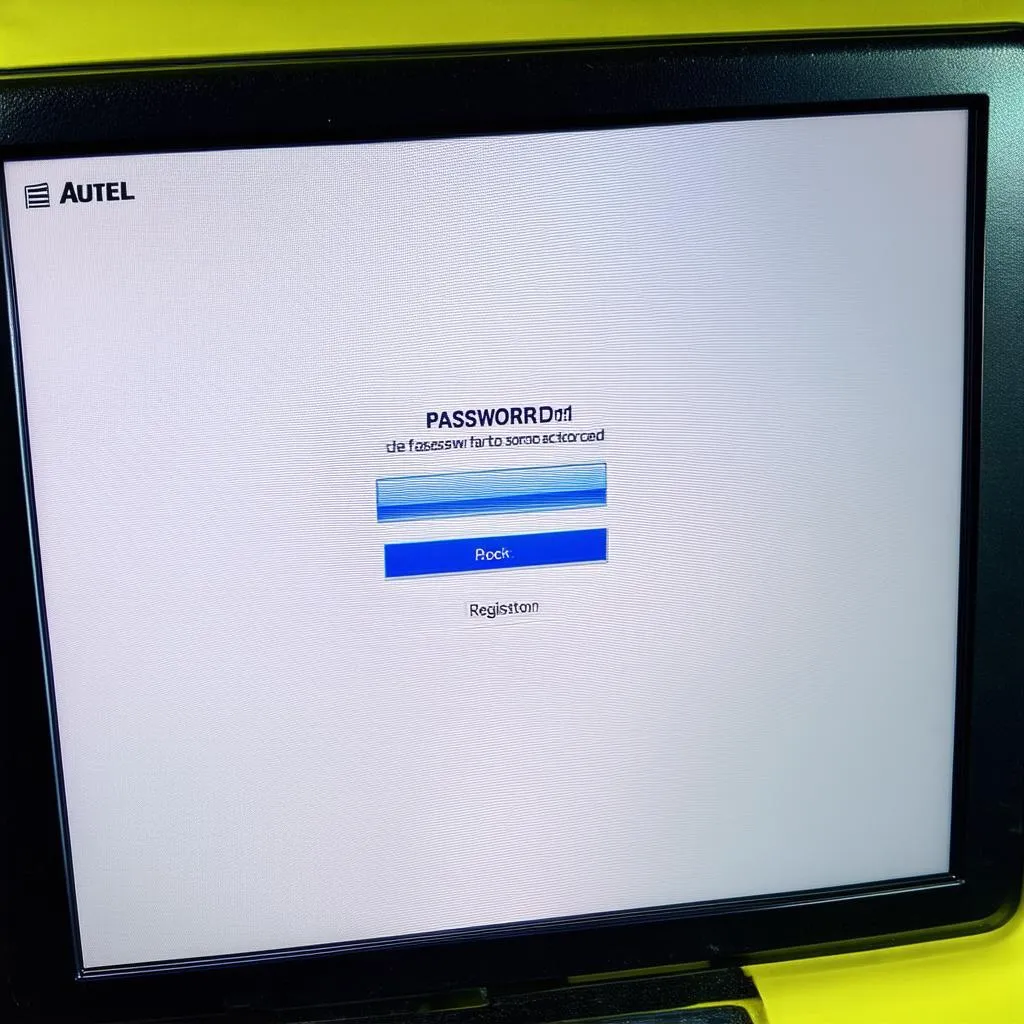 Autel Scanner Password Prompt