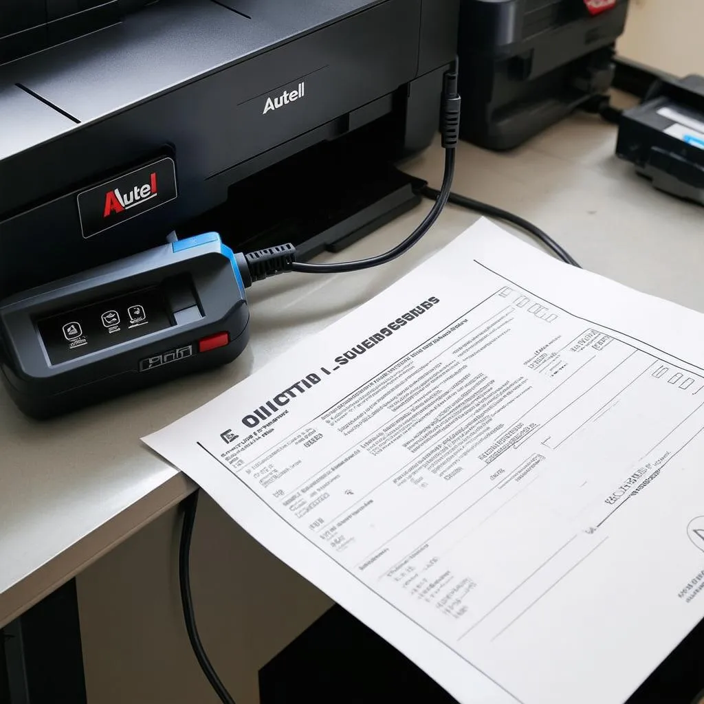 Autel Scanner and Printer Setup