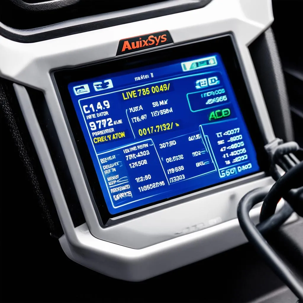 Autel Scanner Screen Showing Diagnostic Data