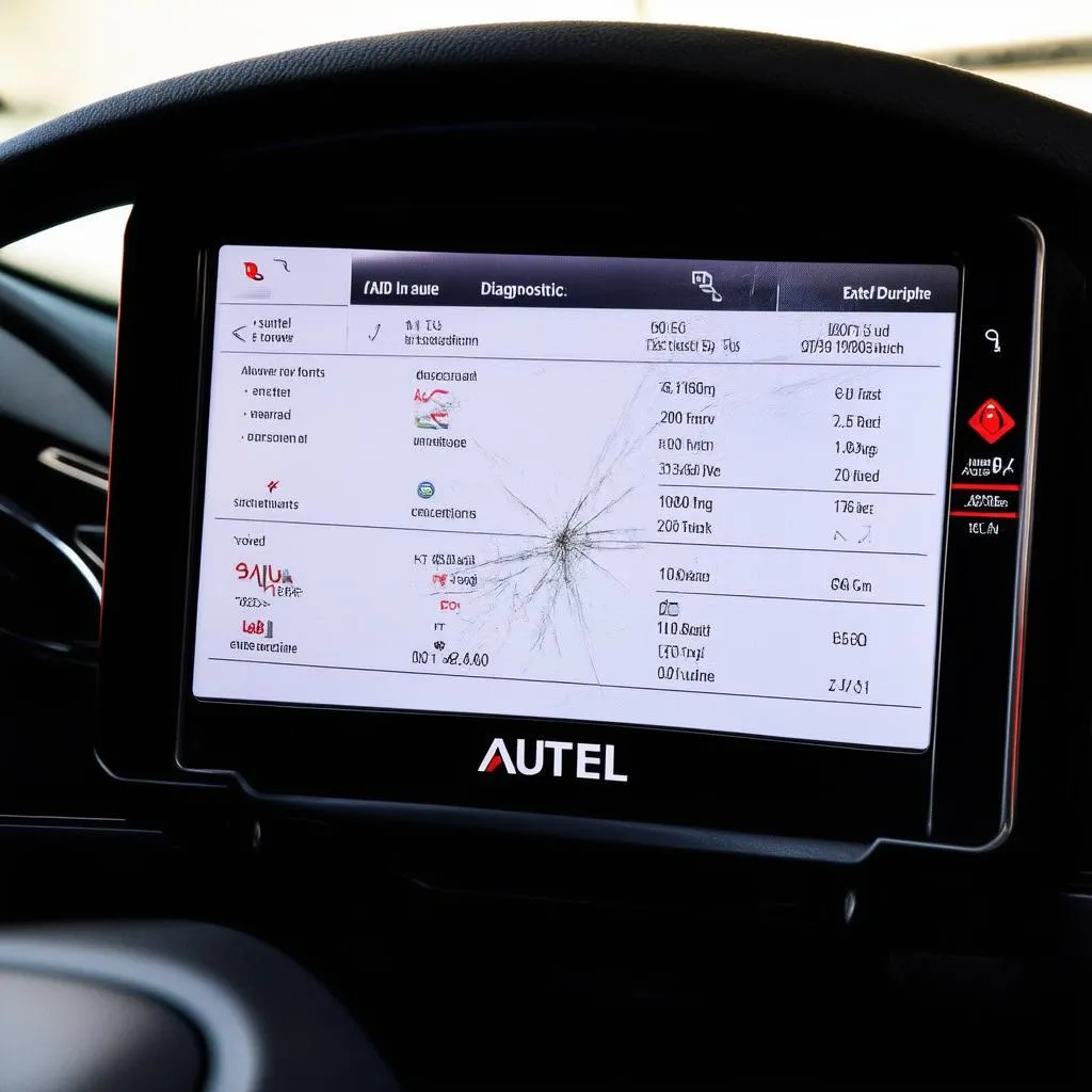 Autel Scanner Screen