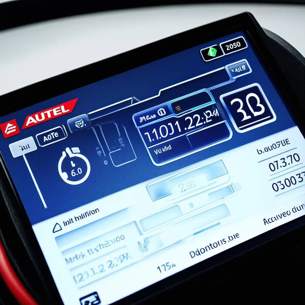 Autel Scanner Screen