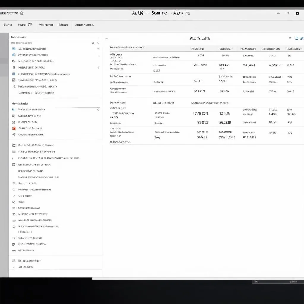 Autel scanner software interface