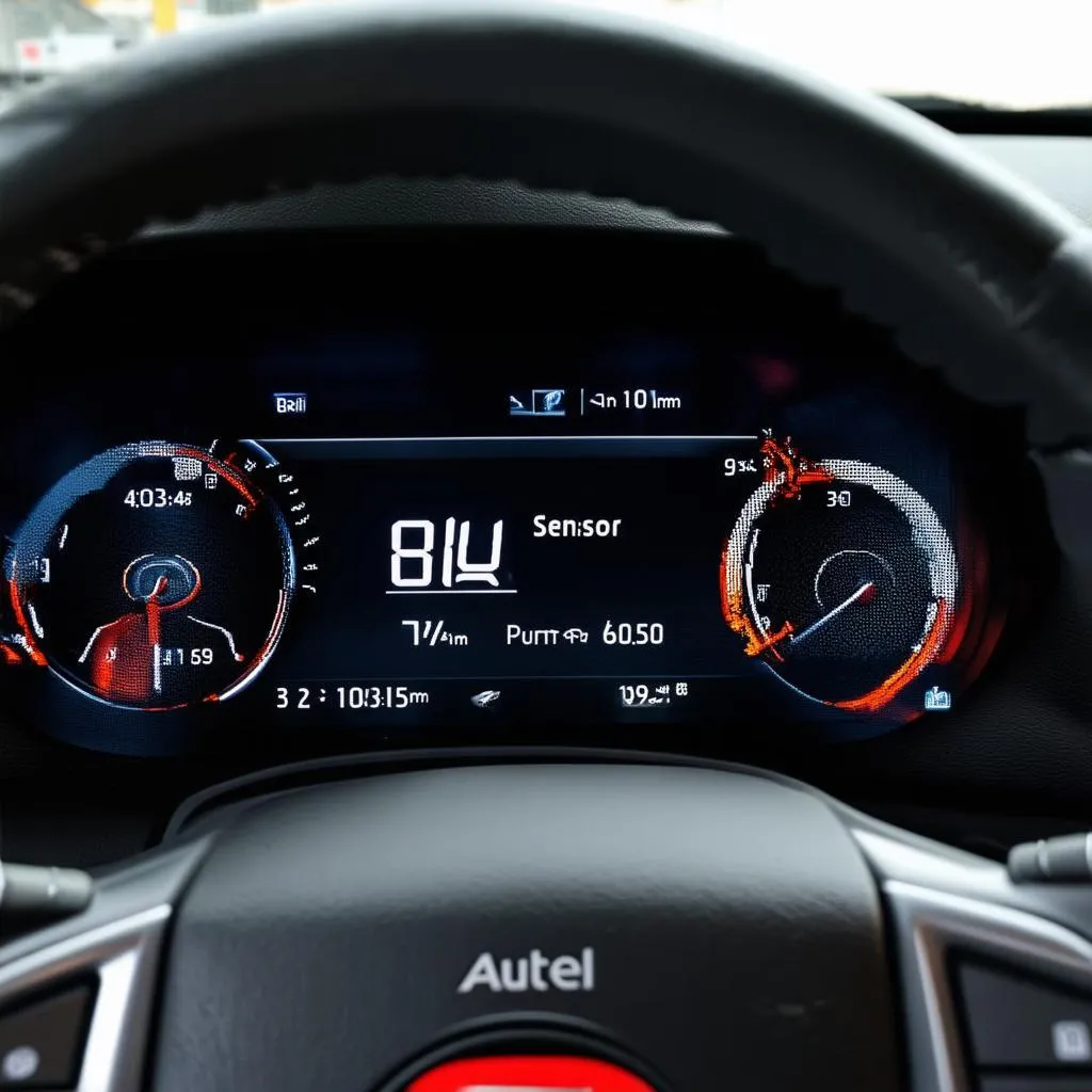 Autel sensors dashboard