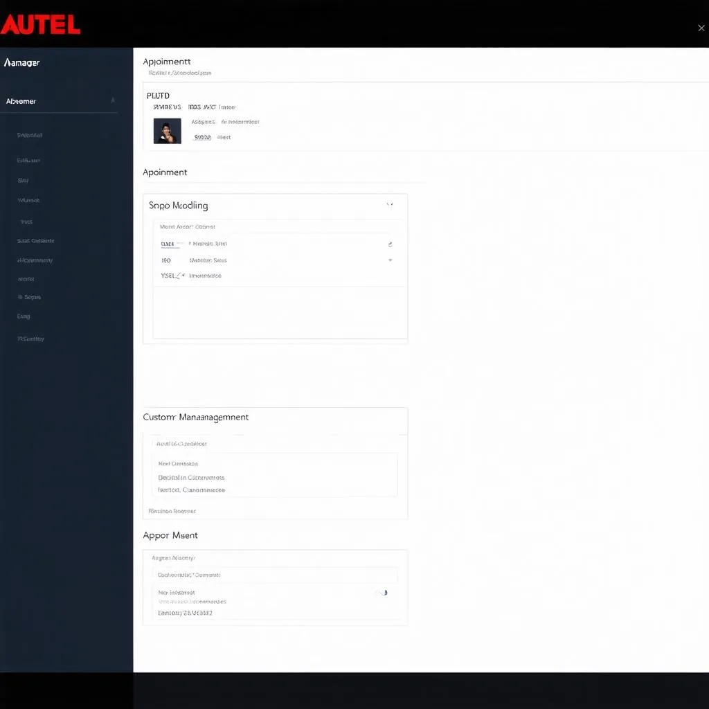 Autel Shop Manager dashboard screenshot