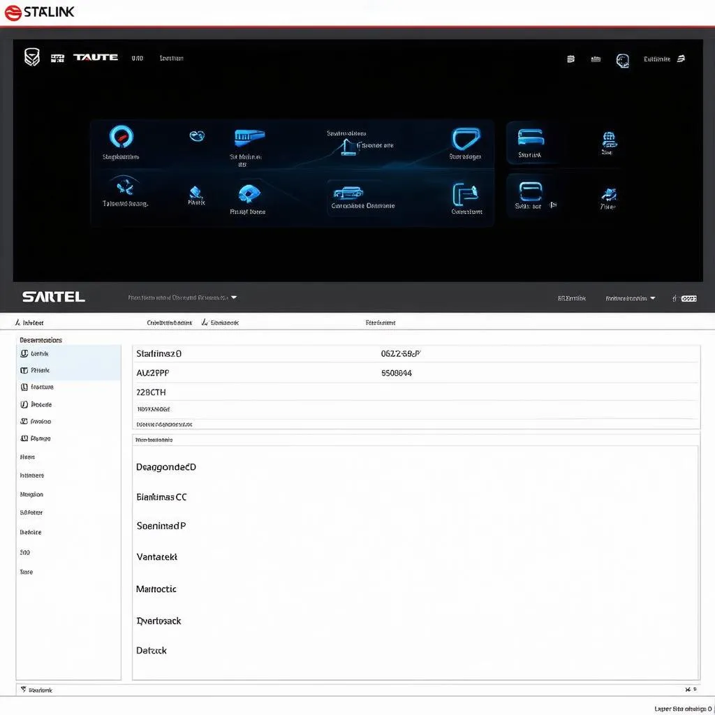 Autel Starlink Software Interface