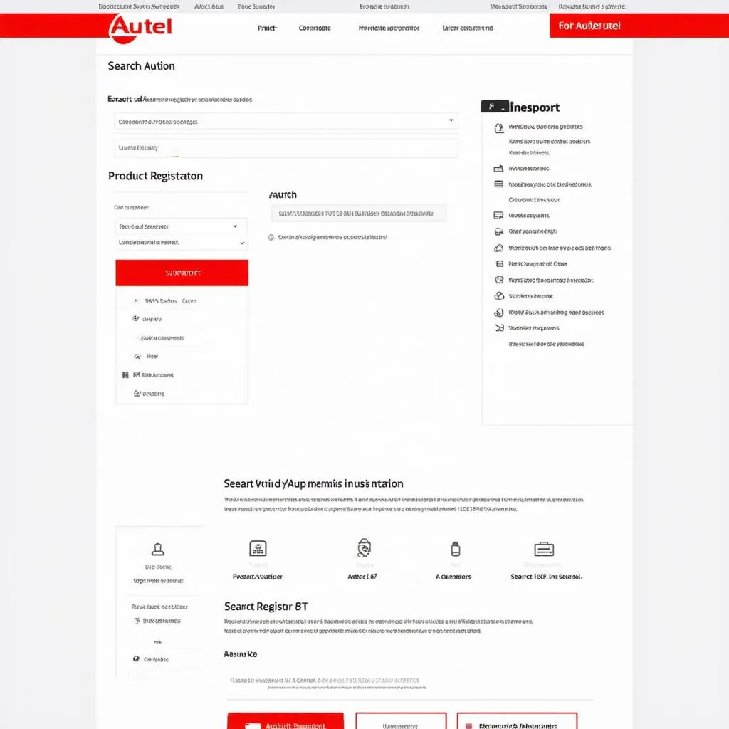 Autel Support Website