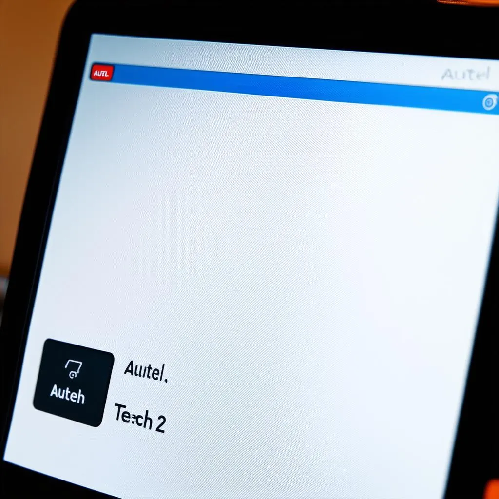 Autel Tech 2 Scanner Interface