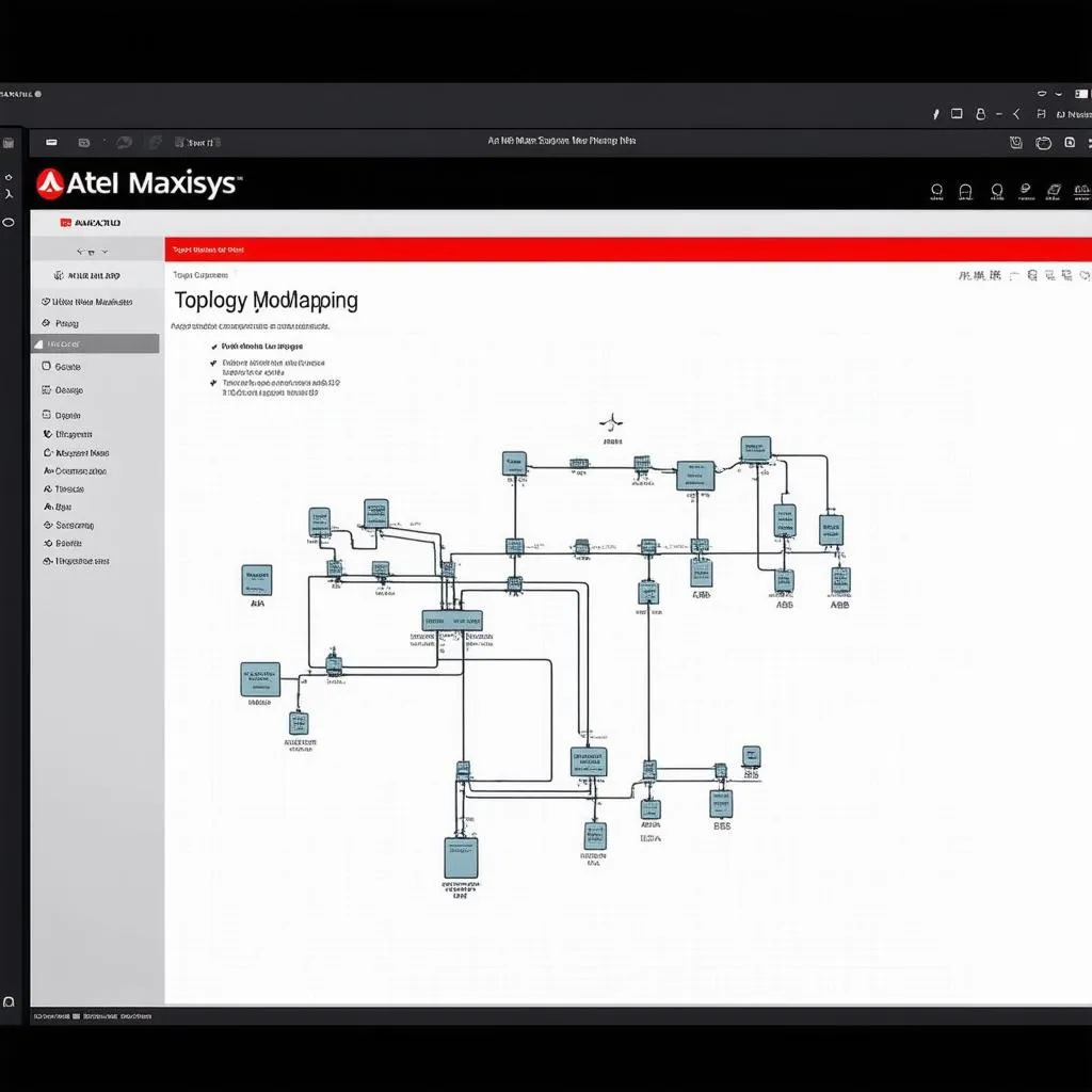 Autel Topology Module Mapping Screen