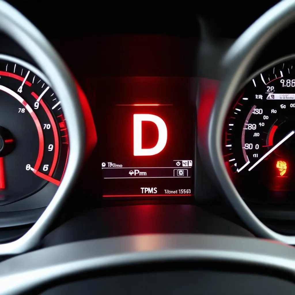 Autel TPMS red &quot;D&quot; warning light on dashboard