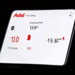 Autel TPMS sensor dashboard