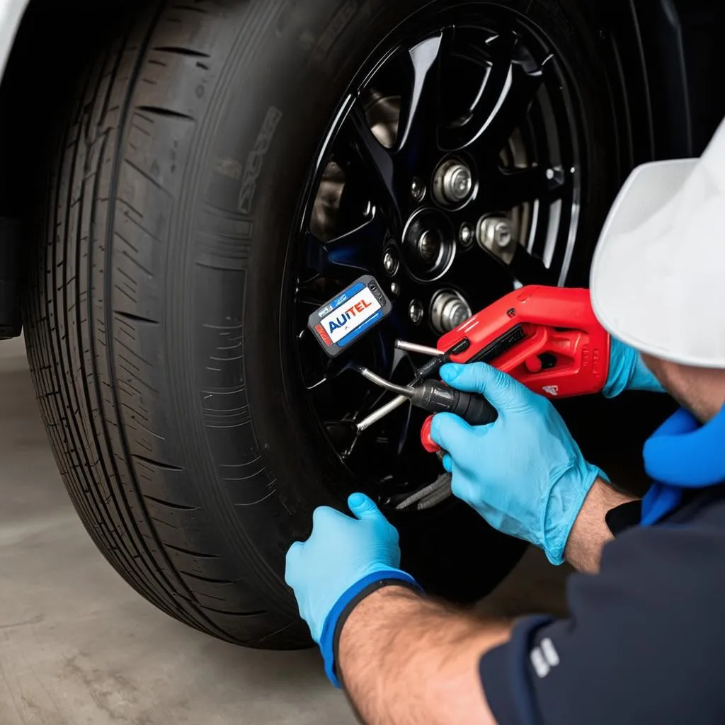 Autel TPMS sensor installation