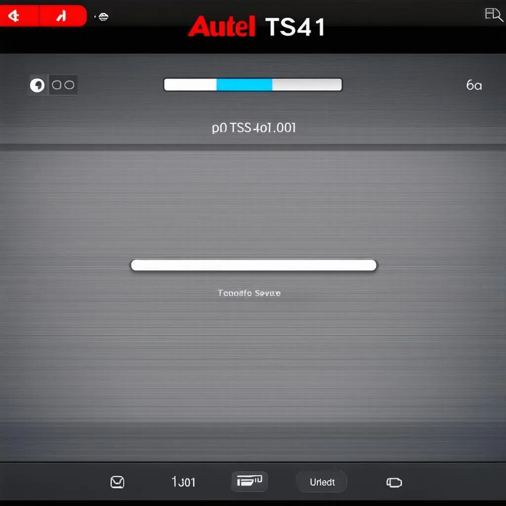 Autel TS401 Update Screen