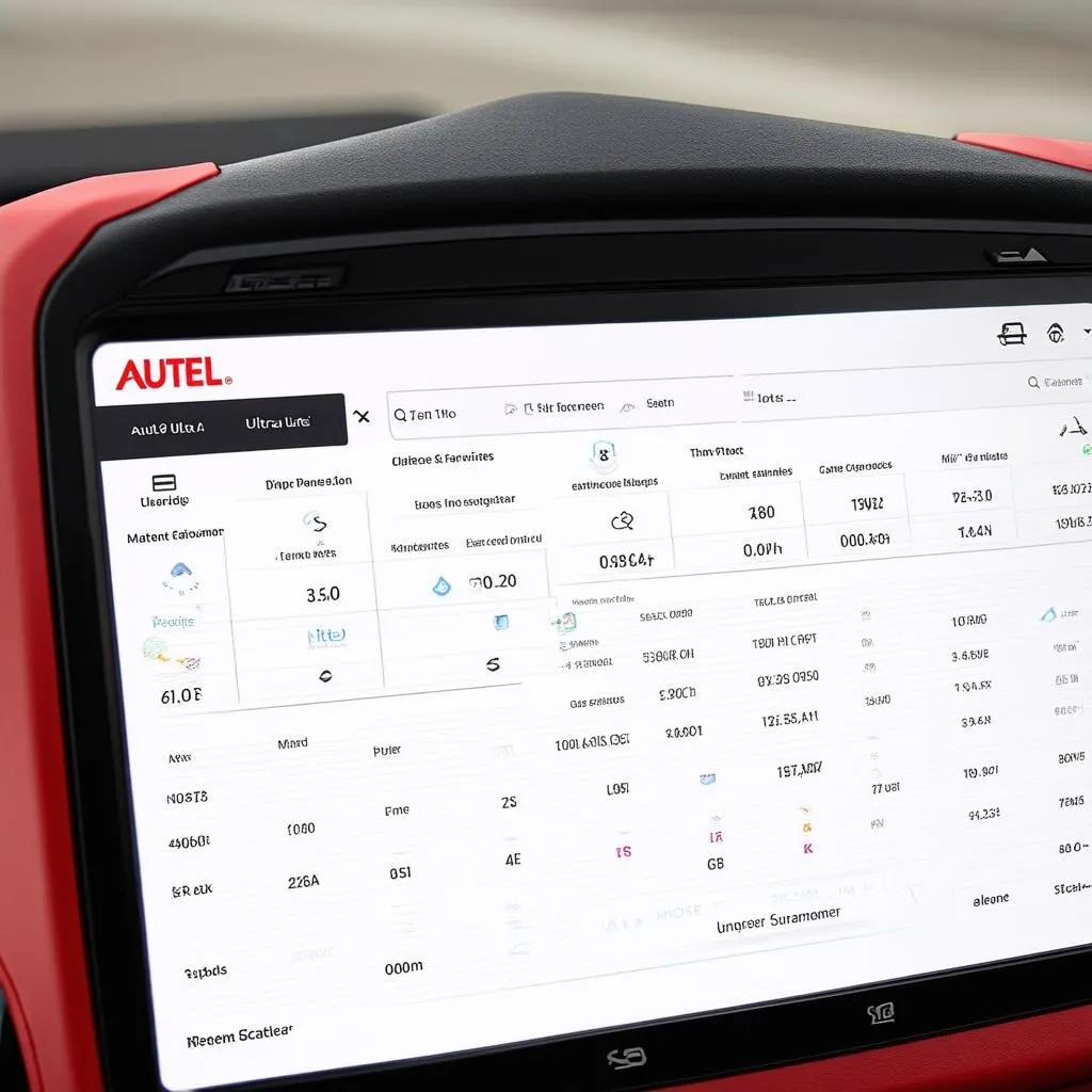 Autel Ultra Scanner Interface