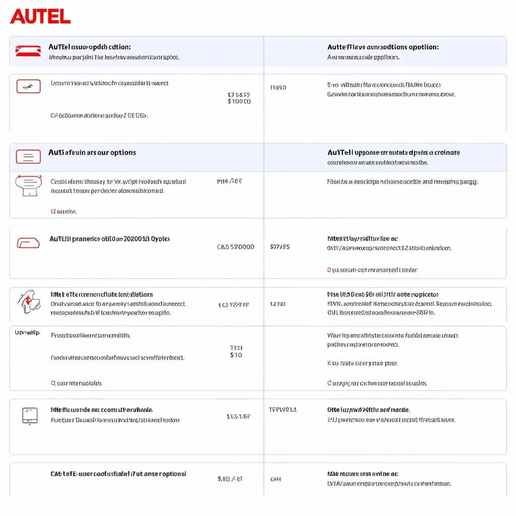 Autel Update Options