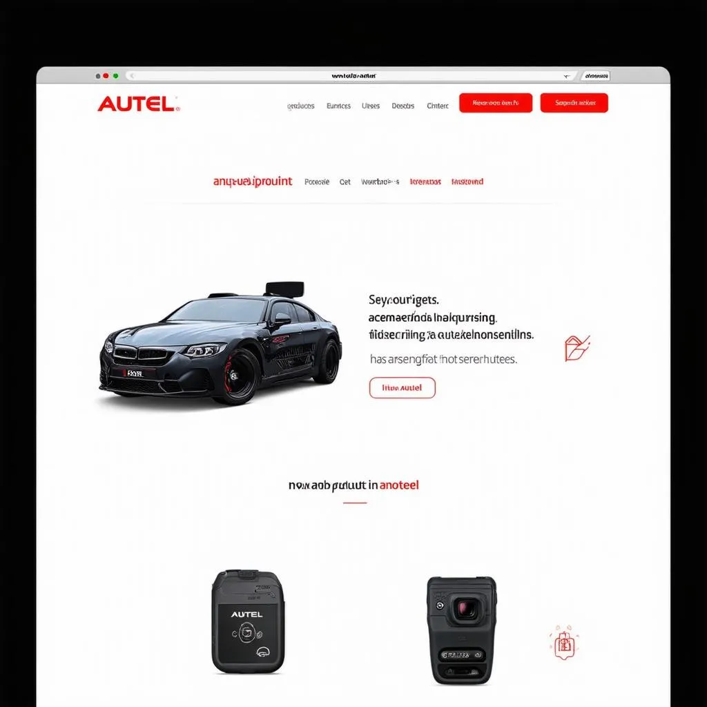 Autel Website Homepage