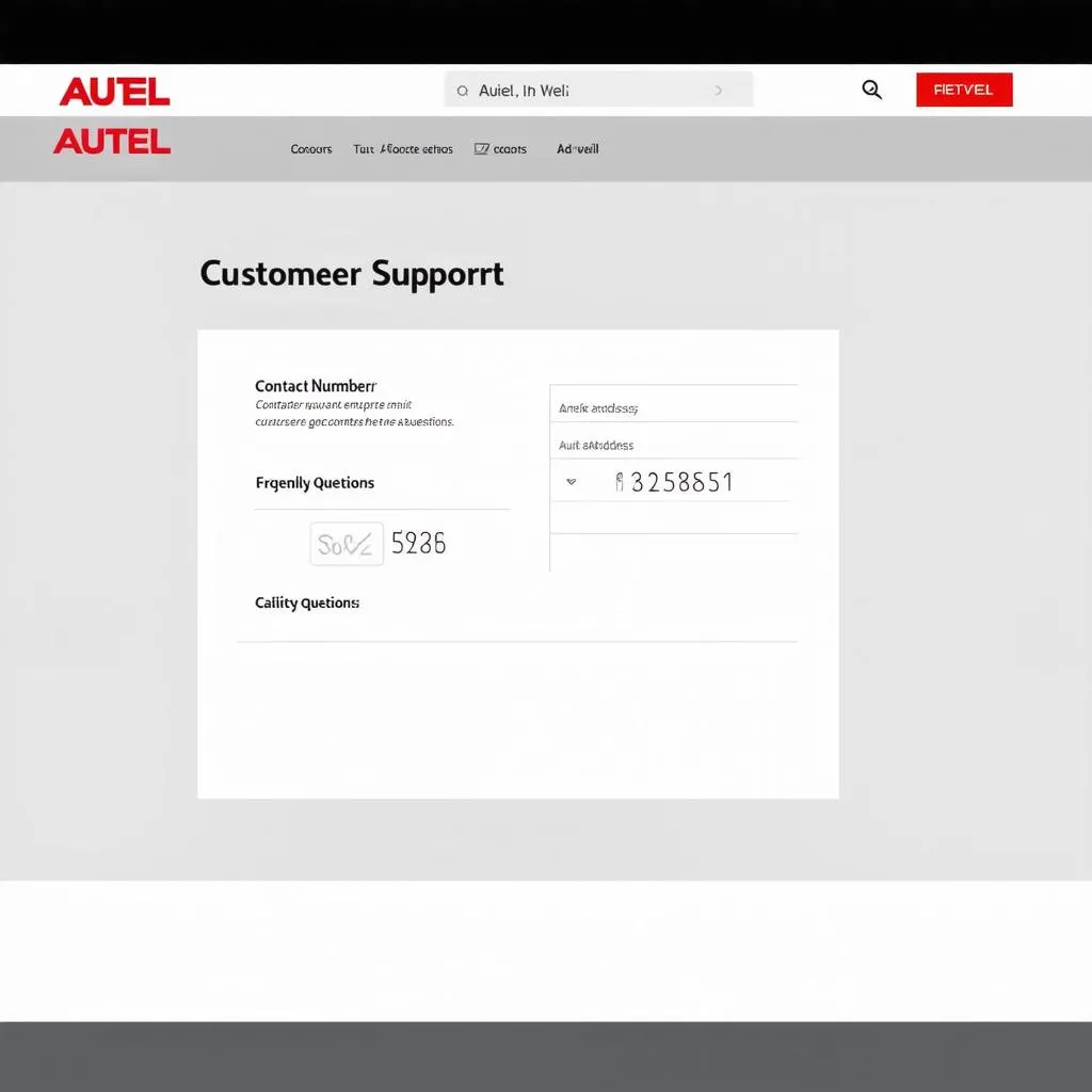 Autel Website Screenshot