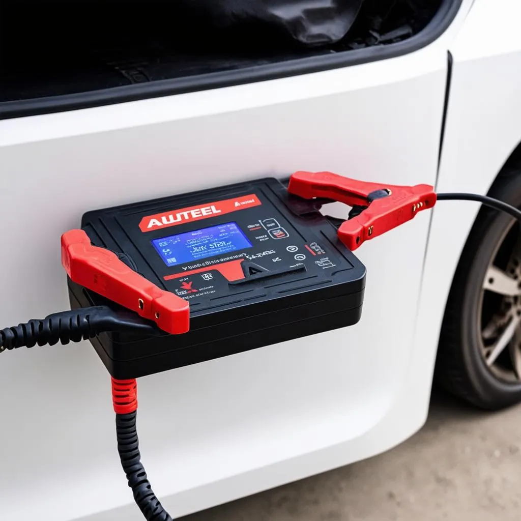 Autel X-Star Charging a Car Battery