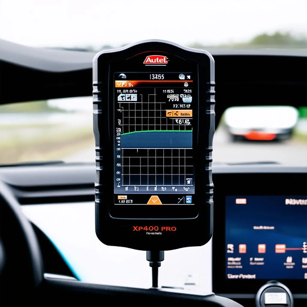 Autel XP400 Pro displaying car diagnostics