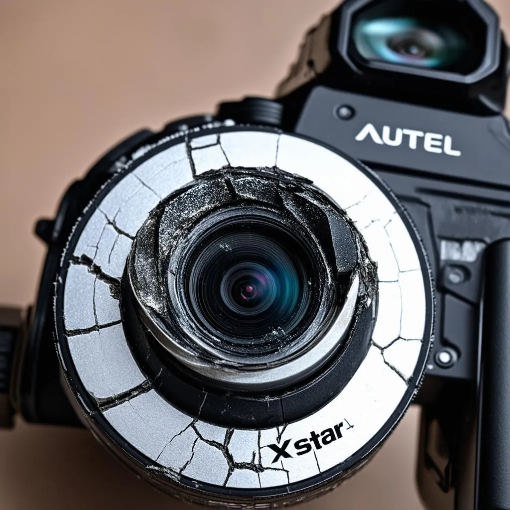 damaged autel x-star premium camera