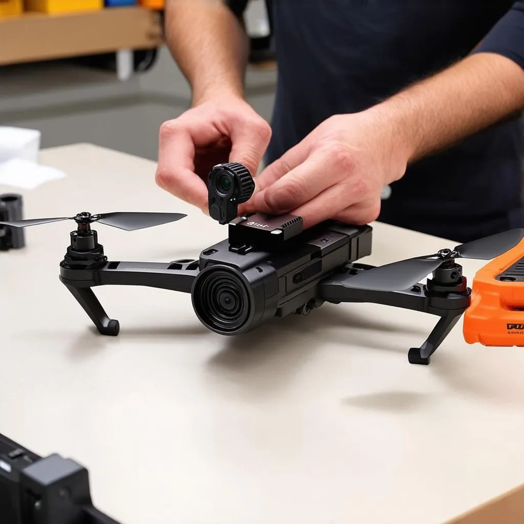 replacing the camera on an autel x-star premium drone