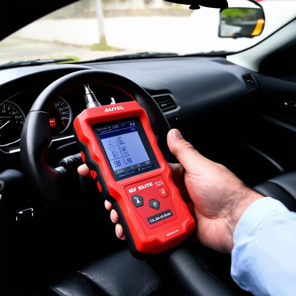 Autel Elite Used On a Vehicle