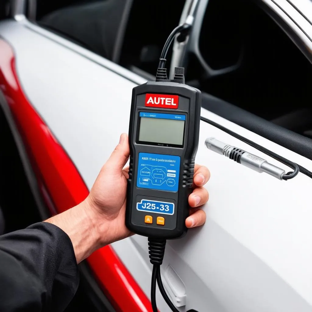 Autel J2534 Connected to a Car