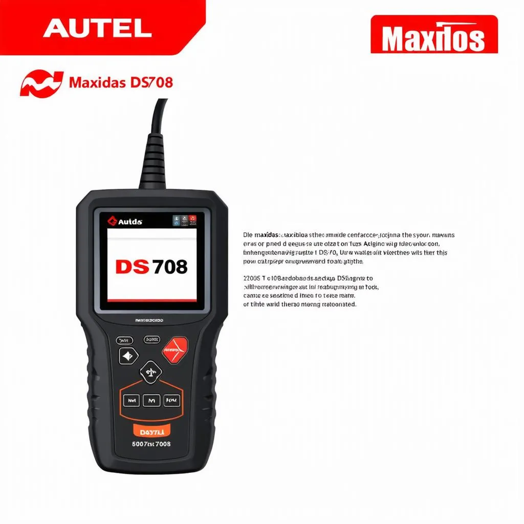 Autel Maxidas DS708 Diagnostic Tool