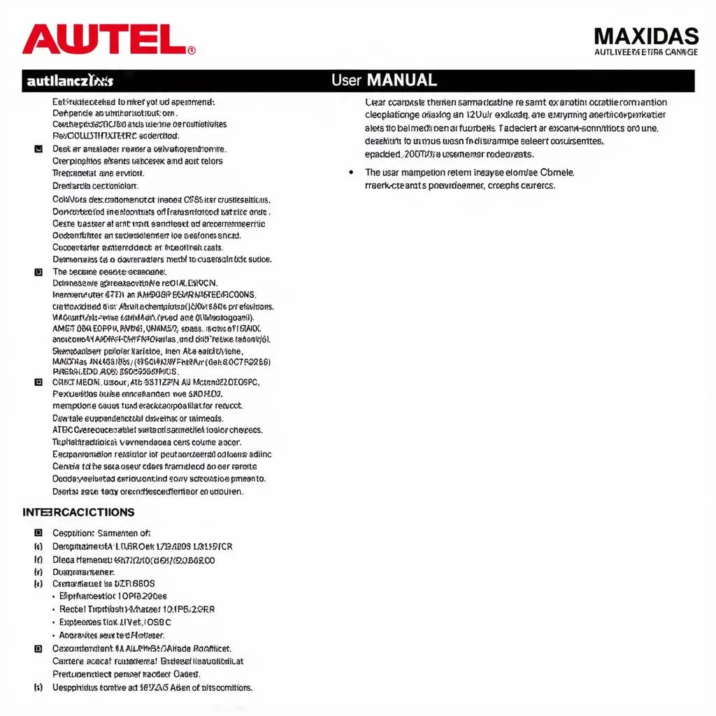 Autel Maxidas User Manual