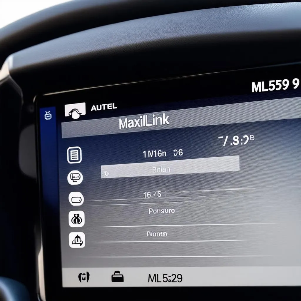 Autel Maxilink ML529 Dashboard