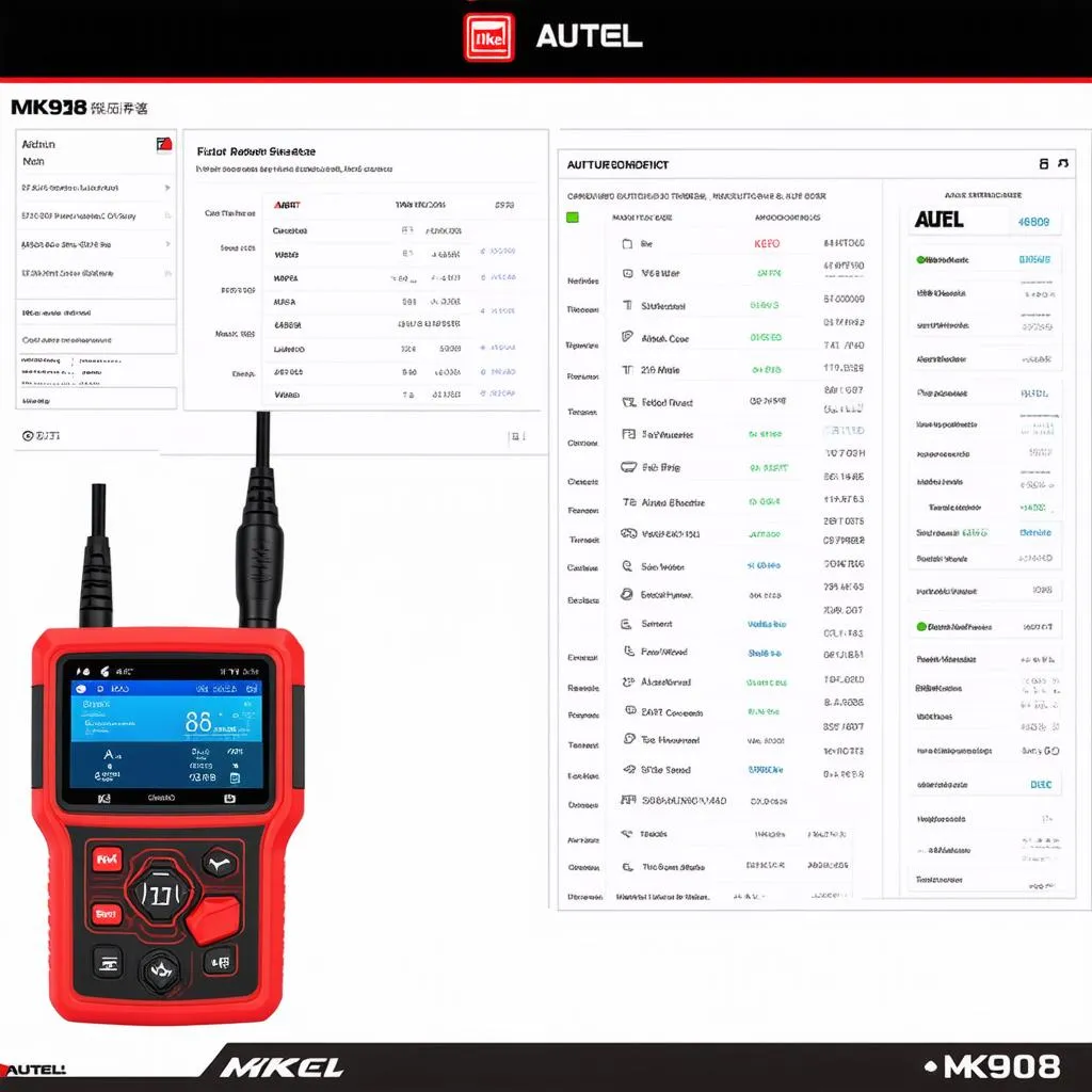 Autel MK908 User Interface