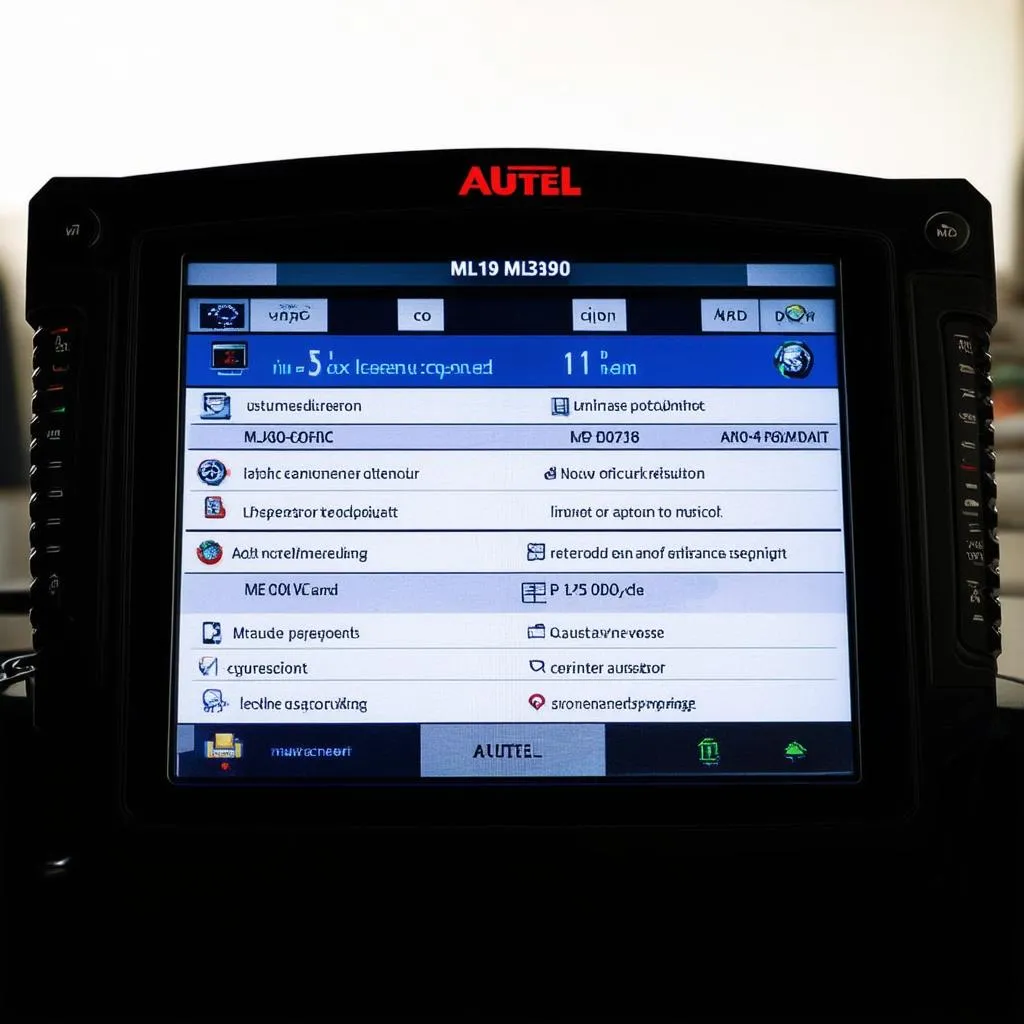 Autel ML319 display