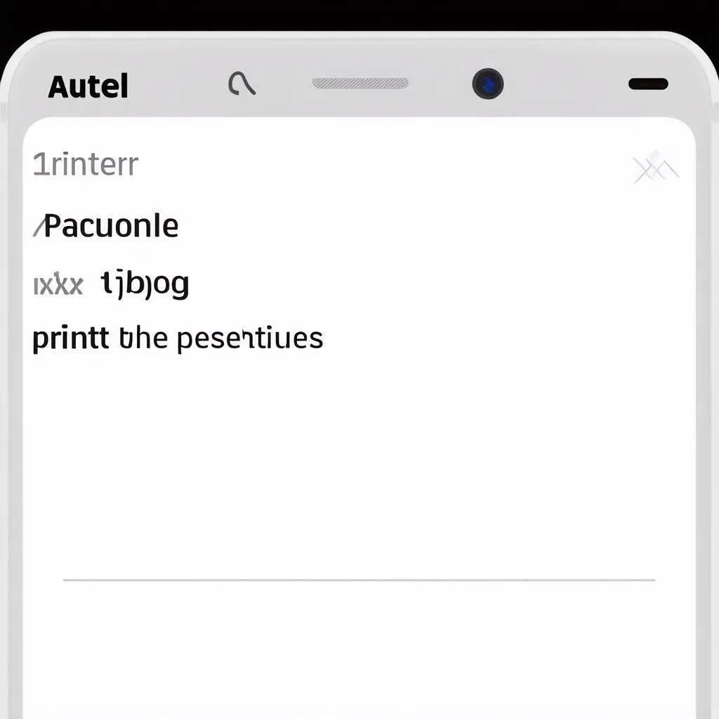 autel printer app phone