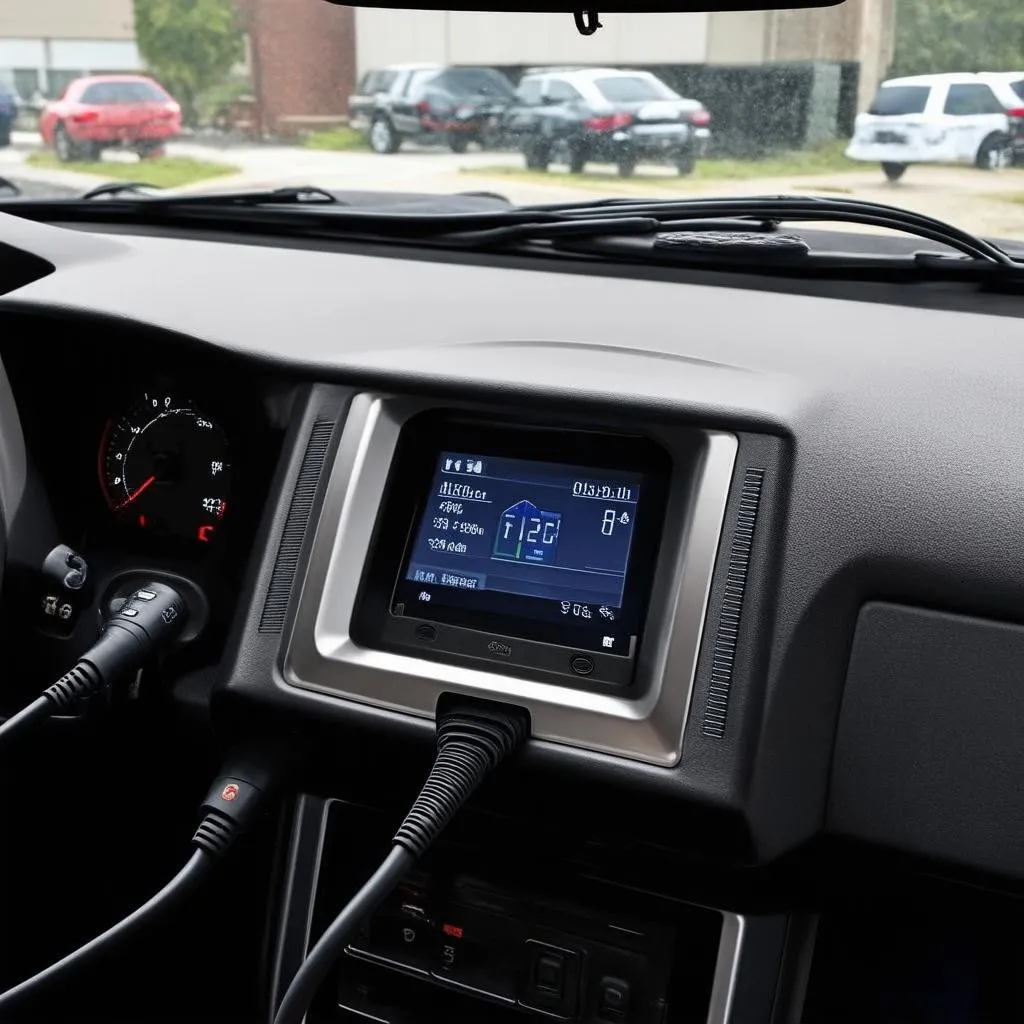 Car Dashboard with Scanner