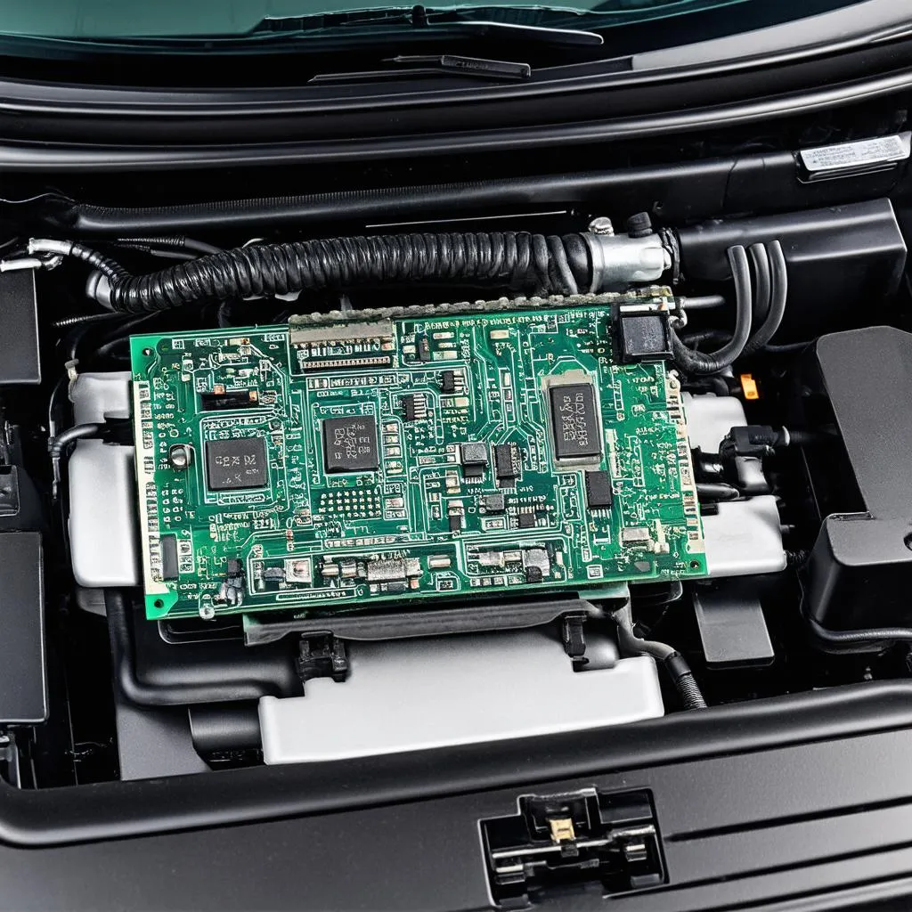 Car ECU Close-Up