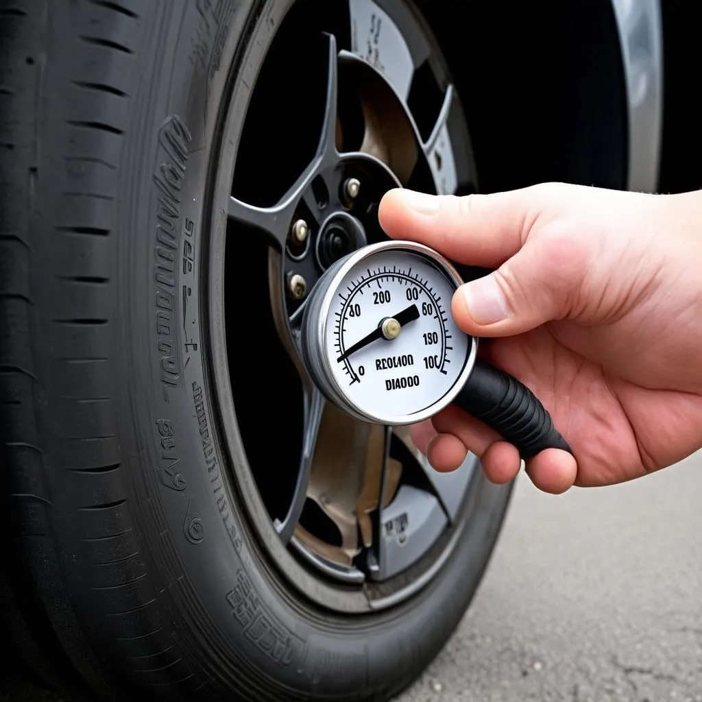 Car tire pressure gauge