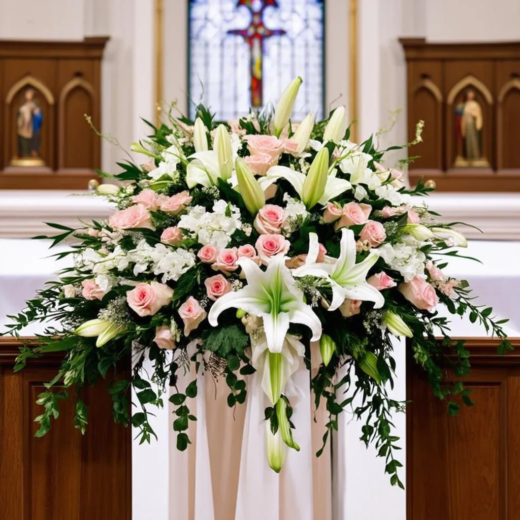 Church Altar Floral Arrangements