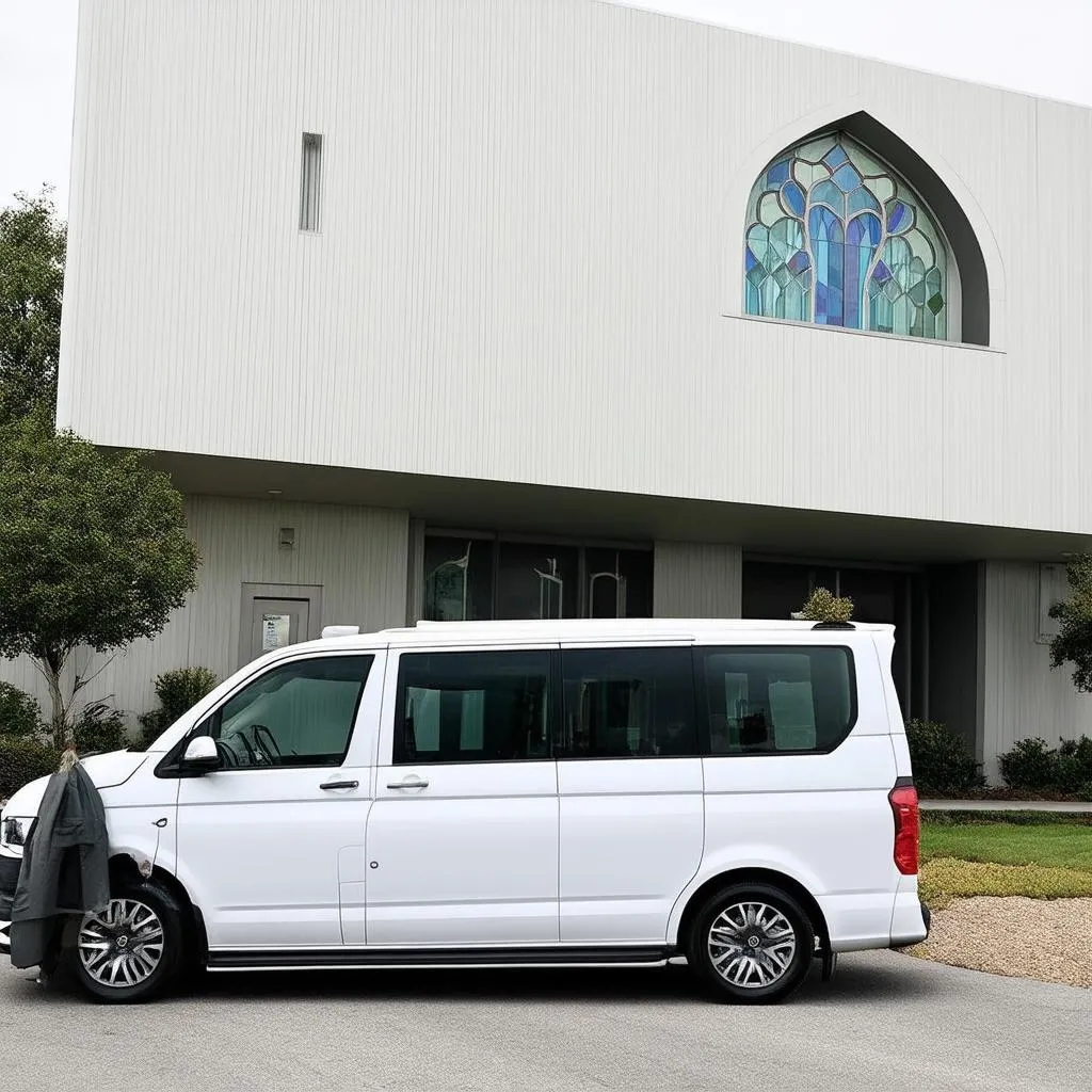 Church Van Parked