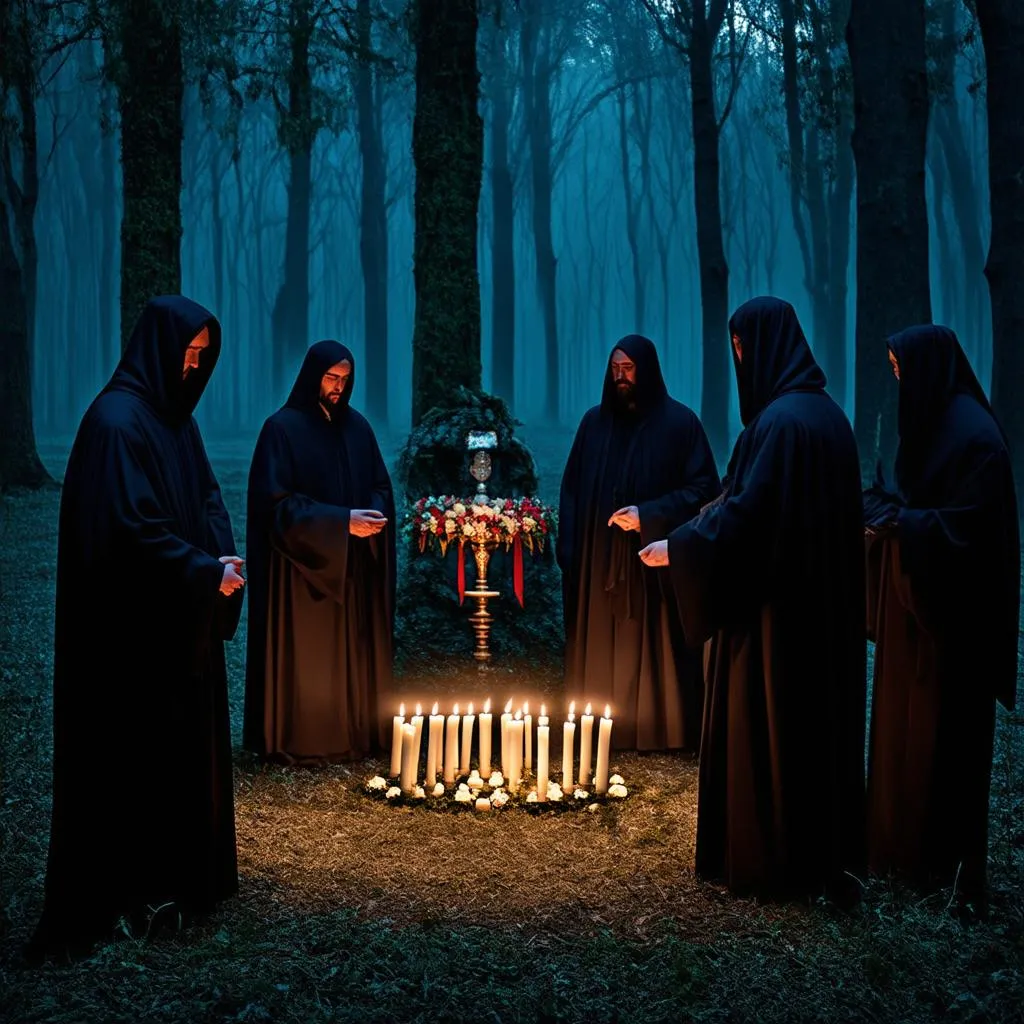 Cult Ritual Scene