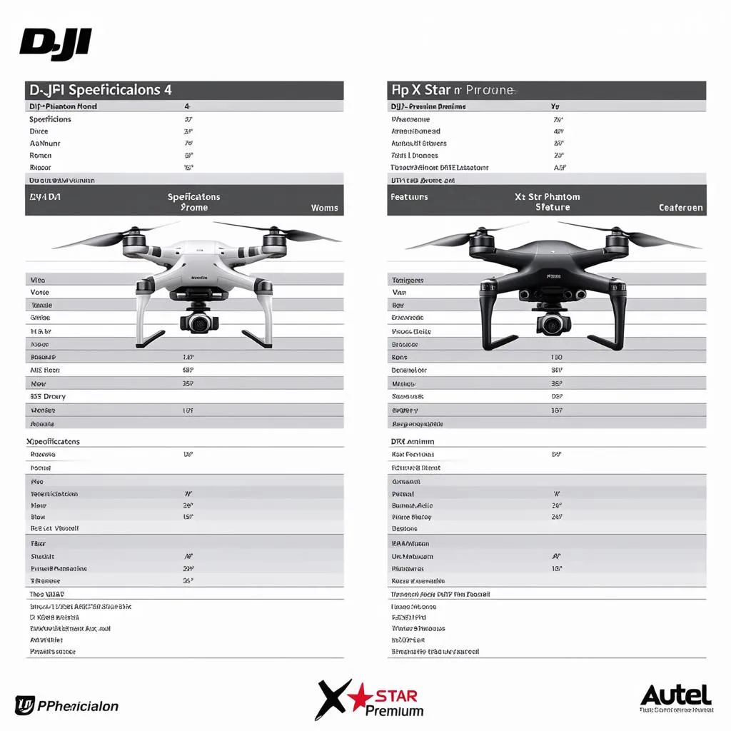 Drone Comparison Chart