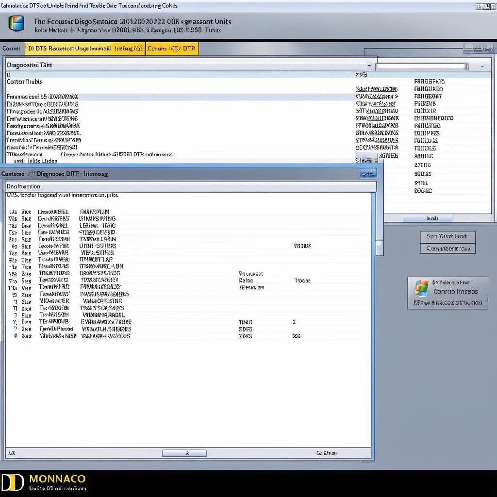 DTS Monaco Software Interface