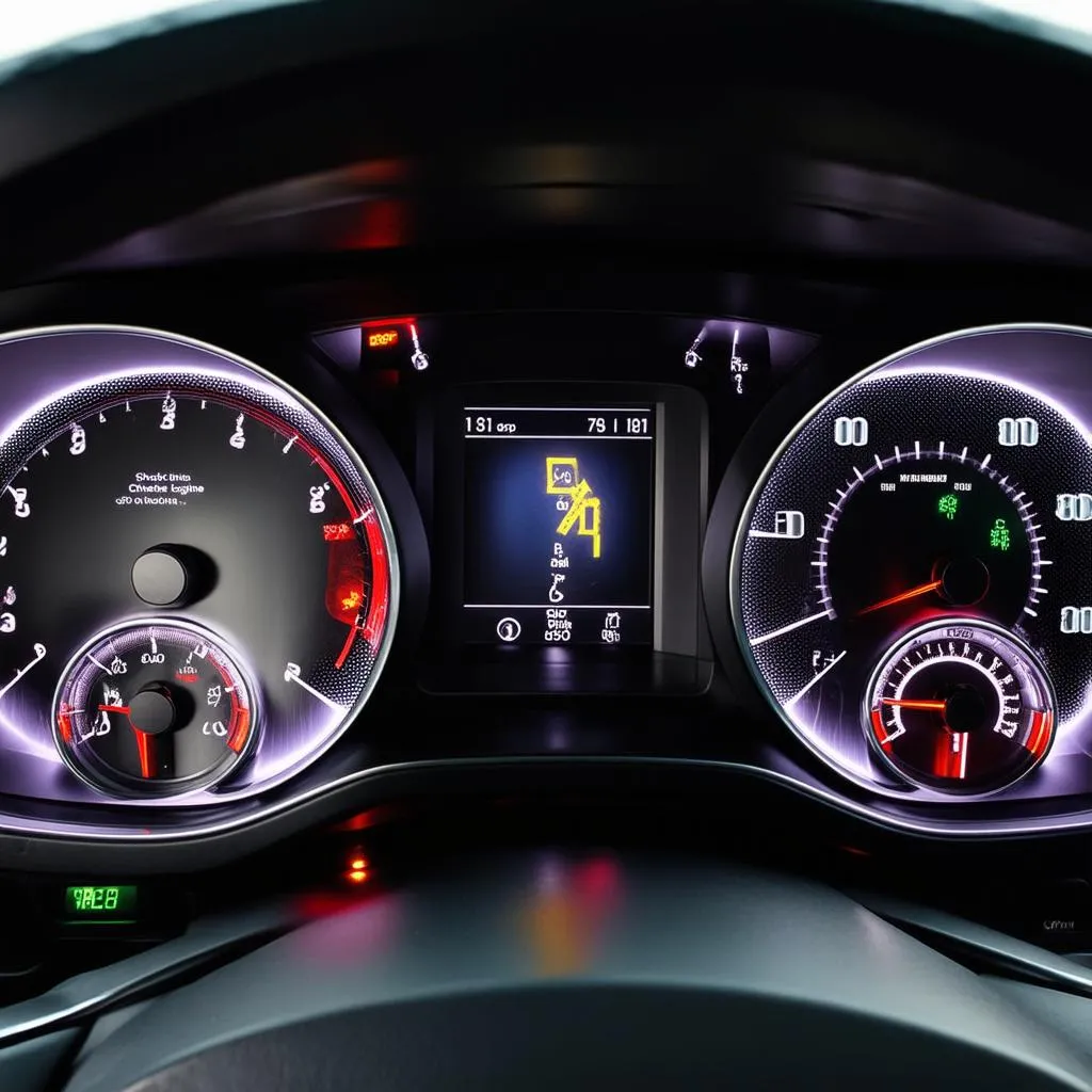 European car dashboard