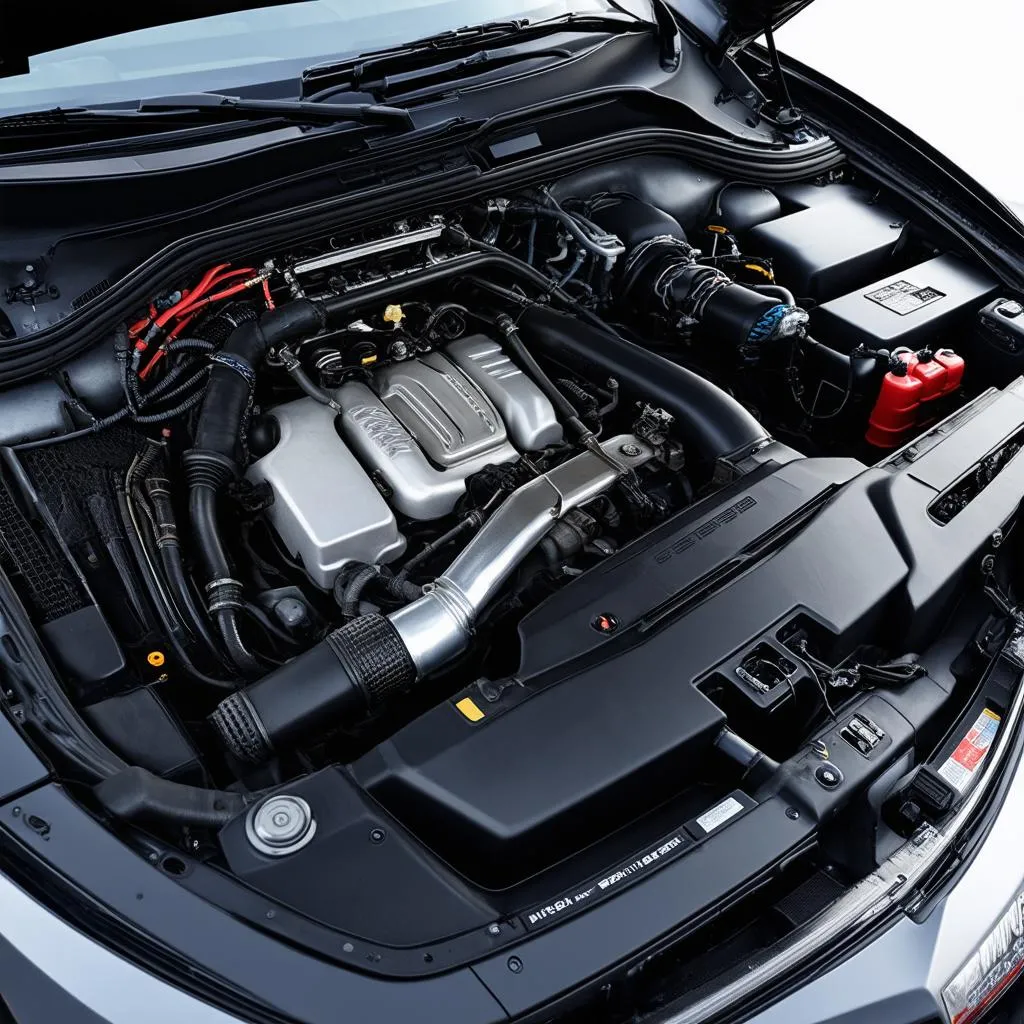 Engine Bay of European Car