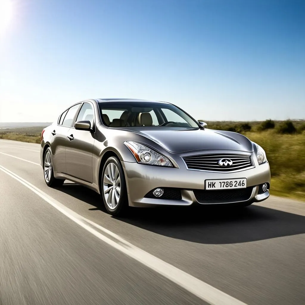 Infiniti G35 on the road