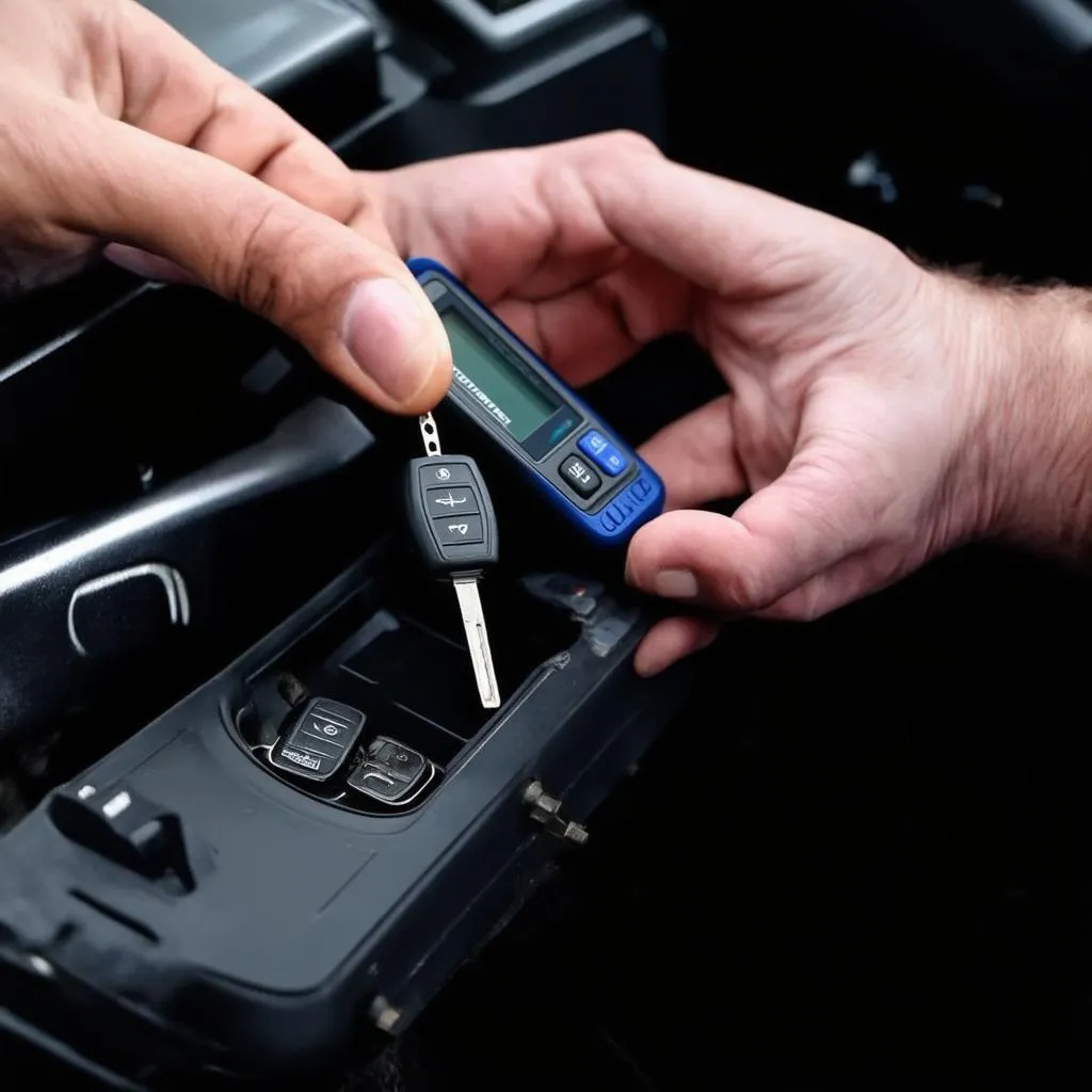 Mechanic using Autel G-BOX2