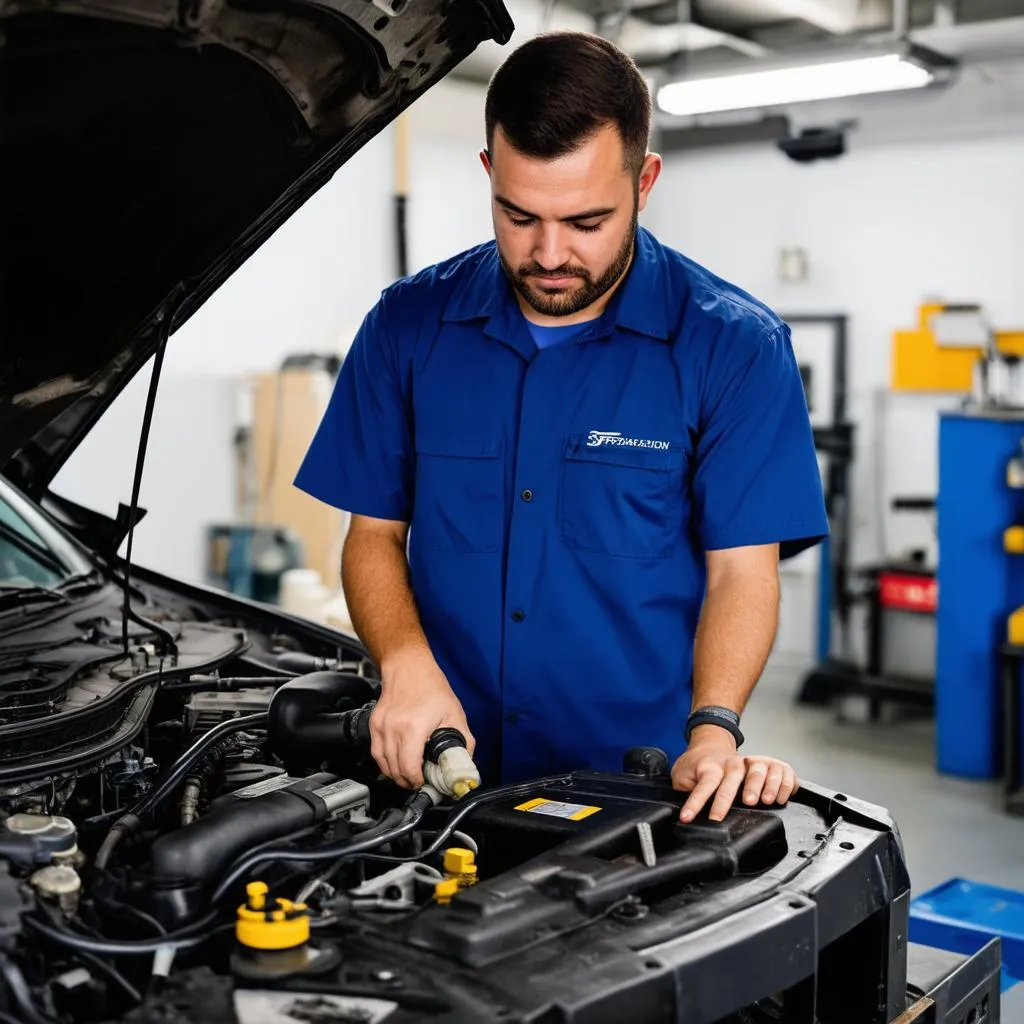 Car Mechanic at Work