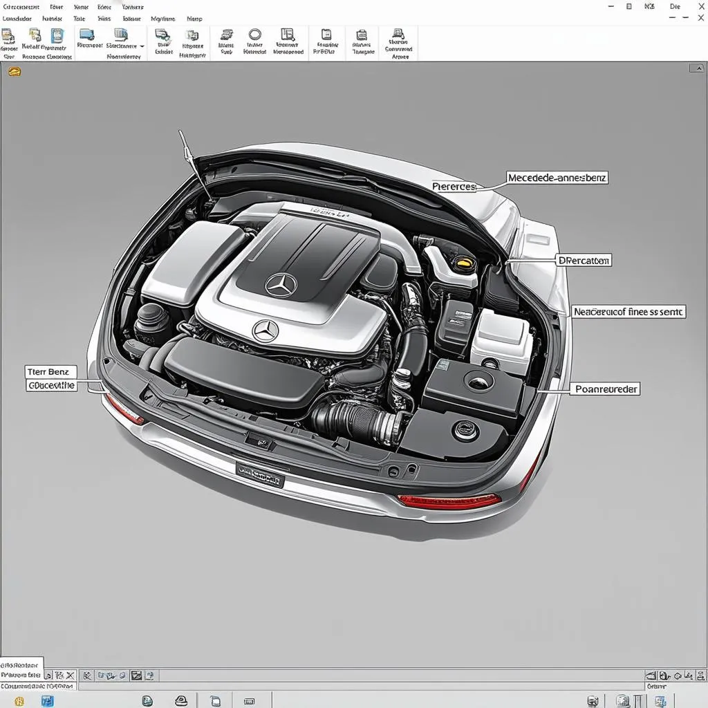 Mercedes Benz EPC Software Diagram