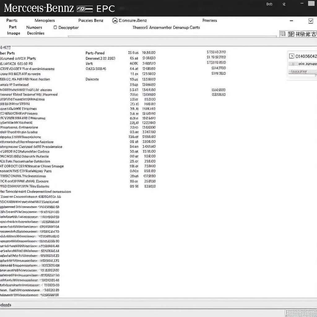 Mercedes Benz EPC Software Parts Catalog